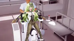 【动画】科研狂人梅比乌斯 强制站立 PJ 口球 作品无漏正片无模糊处理<br>梅比乌斯开发了一个强制站立PJ，在助手的帮助下，作为第一个使用者进行试验，最后试验取得成功