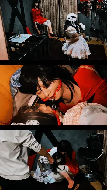 【魔束原创】双伪娘五.一受虐记（上），双人连缚、女仆捆绑打扫卫生 五一节期间，鑫鑫和娜娜在家里非常无聊，就想起了加入惩罚。输了的被捆绑着做家务，结果玩到正高兴，鑫鑫的主人回来了，看到鑫鑫私自玩自己的奴，非常生气，就把她两个人全部捆了，捆在了一起，并且带上了连体口球。看她们两个似乎还挺享受。<br><span style='color:#b0b0b0;'>[隐藏文字，购买后可见]</span>