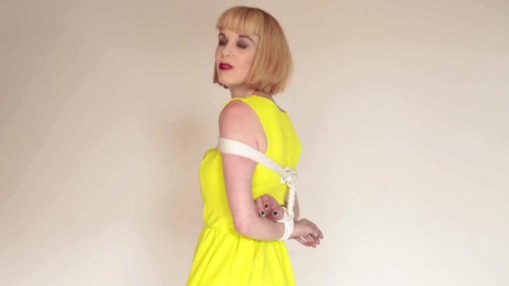 Mia Valentine - Yellow Dress Fun  Mia laughs her way through this fun time bondage set 