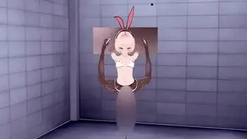 【动画】少女拘束架3 折腿一字马 背手 PJ 强高 喷水 铁链 项圈 作品无漏正片无模糊处理<br>少女拘束架3 折腿一字马 背手 PJ 强高 喷水 铁链 项圈