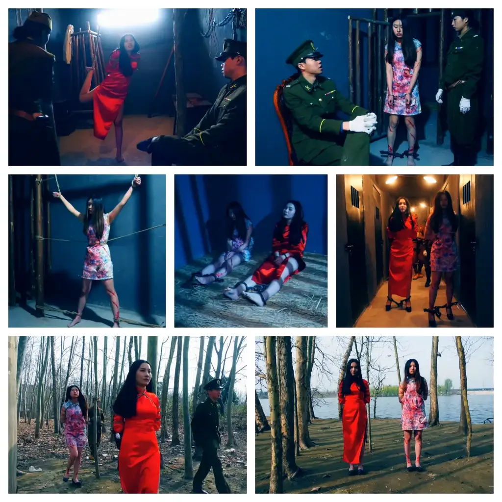 定拍转公映 定拍女烈片《红岩英烈 2》 下集    敌人在对沈林芳和蔡美霞严刑逼供被折磨的遍体鳞伤最后被杀害  经过授权，敌人在刑讯室对沈林芳和蔡美霞严刑逼供，被鞭子一遍一遍的抽打，带着重镣关押在阴暗的牢房里，敌人企图诱供却被她们拒绝，最后被单腿吊在刑讯室里折磨，最后被残忍地杀害了，请欣赏视频，定拍QQ462276998