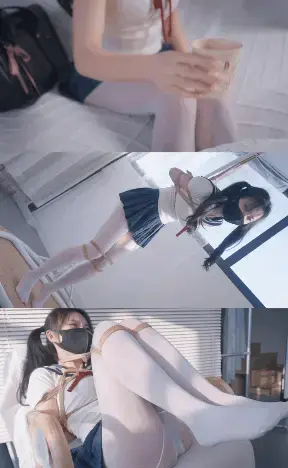 【悠米】《JK少女》第一集   课后补习的差生被老师在水杯里下了药，等反应过来的时候已经支撑不住倒在了沙发上，看着白嫩多汁的身体，把她绑了起来，肆意的揉虐大腿、足部等……. 视频简介：<br>课后补习的女同学敲响了老师家的门，没想到被老师在水杯里下了药，等反应过来的时候已经支撑不住倒在了沙发上，看着白嫩多汁的身体，老师忍不住把她绑了起来，肆意的揉虐大腿、足部等…….<br>上半身被五花大绑了起来，胸部在绳子的挤压下显得格外圆润有致……下半身将两条腿缠绕起来不能动弹，在地上挣扎了一会后，又被吊绑起来，双腿微微弯曲了起来，一副楚楚可怜的样子，随即又被老师从脖子连接双足缠绕起来，动弹不得，姿势看起来更羞耻了，下_面在丝袜的包裹下完全暴露出来，一片春光，两个小脚不停乱动，用羽毛棒顺着大腿根部游走到脚底，好好的惩罚了一番……<br><br>定拍QQ：3789676190<br>解压密码：youmi<br>解压以后，记得把文件后缀名改成mp4