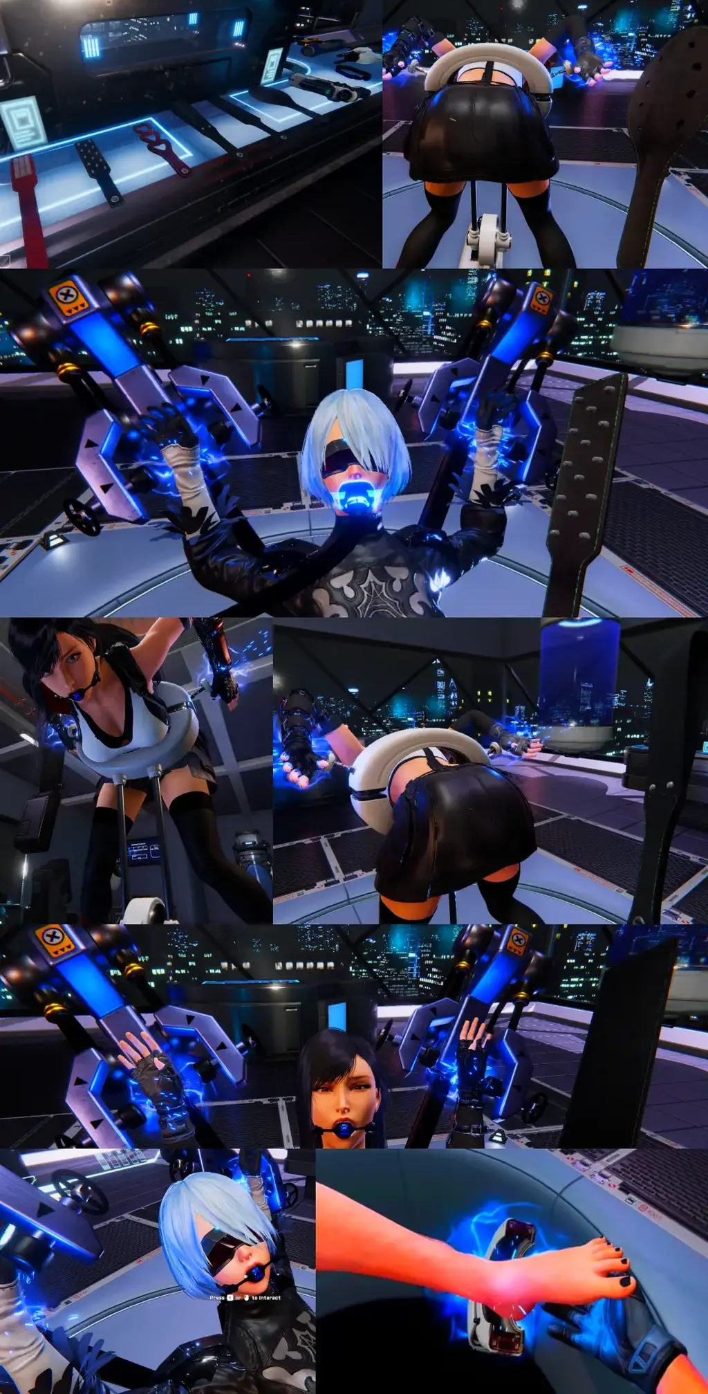 The Villain Simulator 拘束惩罚模拟器/SM/调教/鞭打/榨汁/道具/折磨/虐待/主从/挠脚心/VR<br>如标题所说，这是一款主打拘束惩罚以及道具调教的大型3D游戏，还有很多的SM要素，很硬核，很写实<br>在超级英雄电影中女英雄难免会落入坏人手里，可是每当反派想要和女英雄深入交流的时候总是有人破坏兴致，救出她们，但是这次不会了。<br>作品中有多个女角色，比如：2B，蒂法，猫女，还有一些我不认识的。（也可以自己捏人，有一套独立的捏人系统）<br>本次截图示例角色为蒂法和2B（挑两个比较熟悉的）<br><br>操作系统：PC和VR都可以<br>道具系统：有许多小道具，口球，鞭子，奇妙的小玩具之类的（截图里面都有，就不全部叙述了）<br>瘙痒系统：道具有把枪可以融化鞋子，有功率调整，太小融不化<br>这个游戏的足部模型还是相对精细的，腋下，脚都可以进行操作<br>把头显靠近会触发舔的动画，角色会一开始忍住然后狂笑等等反馈<br>数据面板：角色是具有血量的，任何伤害性的行为都会扣减血量，例如鞭打、射箭、电击、并且会留下相对应的伤痕（还是很细节的）。<br>还有重要的顺从值，只有顺从高了，才能解锁更多的游戏模式和内容，数据面板左侧，有对应的行为，按照那个可以快速增长顺从值。<br>药物合成：你可以在实验台上，合成各种药品，注入到角色身体里，起到各种效果，比如[X_X]增加药剂，敏感药剂，昏睡药剂，清醒药剂，催眠药剂，寸止药剂。<br>体液提取：药品原材料如何获得？羊毛出在羊身上，还是从女英雄身上提取，我们有一套完整的设备，可以提取汁液，血液，唾液等<br><br>没有VR,Pc也可以玩，但会缺失很多乐趣，没有一体机。<br>游戏没有中文，只有英文和日文，英文看不懂的话可以调成日文，能看个七七八八。<br>游戏的互动性好，质量算是很好的那一批了。<br>但做的太少，而且有的审美也不符合咱这审美，比如福瑞我是实在顶不住<br>总的来说，游戏还是相当不错的<br>----------------------我是分割线(≧▽≦)-------------------------------------------<br>想体验更多的有关于BDSM的游戏抑或是其他恋物游戏可以点击我的视频，进我发布的视频主页查看<br>我会不定期更新内容，如果有什么好的更新建议❤或者是您想玩的游戏❤可以直接在视频底端留言<br>----------------------我是分割线(≧▽≦)-------------------------------------------<br>请不要在线解压，请不要在线解压，请不要在线解压，重要的事情说三遍<br>因为网盘等问题被和谐，直接在评论里面和我说一声补档即可，一般会在3天之内补上。<br>关于PC端和手机端游戏的问题，大部分发布的都是PC端游，也有不少手机端，如果是手机端游戏<br>我会在文中或者标题特别说明，其次，手机端游还分为安卓和苹果两个系统，两端不可互通<br>其他大部分问题我都会在文中说明，比如生肉熟肉，转区，不能有中文路径，是否有存档，存档如何使用等问题<br>请在购买前仔细查看文章，另外，有关于购买的一切问题可以和我说，比如之前发布的外文版资源我突然发布了中文版之类的<br>我看到了都会回信的，至于软件硬件系统不兼容等问题，建议百度，他讲的会比我清楚≧▽≦ ≧▽≦ ≧▽≦<br>注意事项：<br>（ps：一般没有解压密码，如果有，默认是提取码）<br>（pss：下载完成后是后缀为.111的文件，需要右键点击重命名改后缀，将他改成.7z才可进行解压，如最后三张截图所示，中间那步点是）<br>（psss：个别用户压缩包使用自带的压缩软件如果无法解压请下载《360压缩》进行解压，因为我是用360压缩软件进行生成的压缩包，此软件百分百解压）