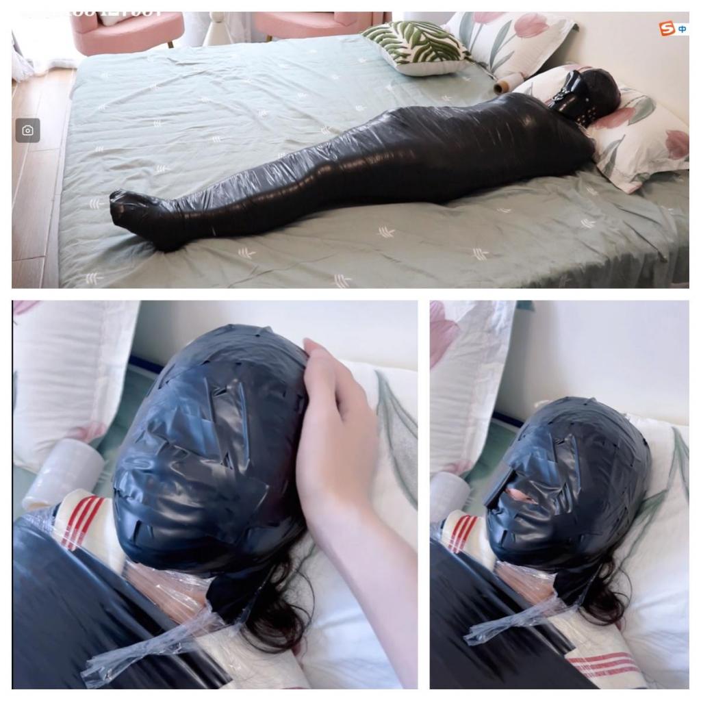 【咕咕0805】超长时间胶带全包木乃伊放置记录！现役jk素人体验!超长时间放置+随机封鼻闷绝+睡眠禁止+脱缚挑战，超长时间一镜到底~！ 新的素人妹妹体验！货真价实的现役jk喔~<br>新妹子服从性很强，问她胶带全包放置三小时以上接不接受，没想到居然接受了！那我就不客气啦~<br>胶带全包之后包好头，然后开始放置，一镜到底三小时以上（不过中间我去打游戏了，相机没电自动关机了，有一段内容没录上，可惜。）<br>当然，为了防止妹子睡着，每隔一段时间我会用胶带封住鼻子让妹子呼吸闷绝，然后继续放置，睡眠禁止！<br>过了三小时后问妹子能不能坚持，想不到对方居然说还可以坚持！问想不想解开，居然摇头表示不想解开！<br>天啊！耐力强的抖M妹妹也太棒了！所以就继续放置了！<br><br>最后妹子和我说想出来，开玩笑，之前说不想解开现在想出来？没那么容易！直接给了一个安全剪刀，自己能出来就出来，无法自己脱缚就再放置三小时再放她出来~<br>妹子开启了艰难地自救之路....<br><br>PS：最后妹子用了好久自己挣脱了，脱出时胶带里倒出好多汗水....妹子明明还是个现役jk，但无论是服从度、耐力、挣扎卖力程度都很厉害。<br>本作品一镜到底，没多余机位，完全放置记录。可惜妖狐只能上传3G以下的作品，所以在线观看的视频压缩了。<br>网盘里有4.23G的原版。除画质压缩外区别不大，大家放心。<br><br>定拍QQ<span style='color:#b0b0b0;'>[隐藏文字，购买后可见]</span>（说明来意和具体平台，否则不通过~）<br>解压须知：<span style='color:#b0b0b0;'>[隐藏文字，购买后可见]</span>