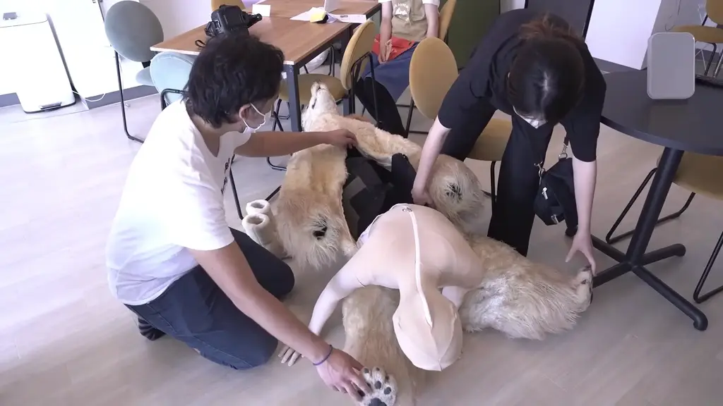 【オフショット】ドッグトレーナー編・ライブ配信 人形狗第二部 前两部的Femalemask人形狗系列热度非常高，经过数月的等待，第三部终于更新了。这一部来了个高颜值小姐姐（训狗师）应该是新演员，身材和颜值都很不错，穿上zentai紧身衣，戴上Femalemask面具再加上一袭黑色长裙，配黑色长靴，服装非常性感。扮演狗的小姐姐也非常厉害，在这么热的夏天穿上厚重的兽装，完成高难度的拍摄。整体来讲第三部人形狗拍的非常不错，本篇钻石视频为幕后花絮，剧情版本我会在金币区分享，给大家提供福利。<br>■動画情報<br>キャスト：アオイ/Aoi、ノアラ/Noara<br>素顔公開：あり<br>動画時間：14分<br>動画容量：954MB<br>ファイル形式：MP4<br>サイズ：1920×1080<br>字幕：日本語・英語<br>#フィメールマスク　#着ぐるみ　#femalemask style　#kigurumi　#全身タイツ　#zentai #玩偶服 #兽装 #长靴