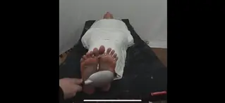 mummification tickle feet Way too ticklish