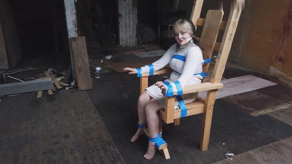0114 Anija in Chairtied in the Attic Tied to the big wooden chair in the attic. Short and sweet.