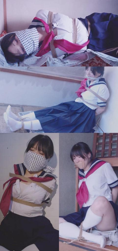 動画/MP4 #191「捕らわれた女学生」 一天下午，一名女学生在家中遭到袭击并被绑架。<br>她试图逃跑，却又被抓住了<br>A girl wearing school uniform is confined in an apartment.<br>She tried to escape but<br>ある日の午後、女学生が家で襲われて拐われる。<br>彼女は逃げようとしますが、また捕まり