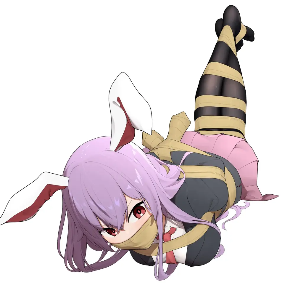 [TuNa]Mari Bondage's Variant+Reisen Bondage's Variant+Riska Bondage's Variant - 作者：TuNa
变体：不同堵嘴、是否蒙眼、有无丝袜，不同胶带、有无背景、不同表情

由于单套图片内容过少，所以将三幅套图合并上传 [丝袜,连裤袜,短裙]