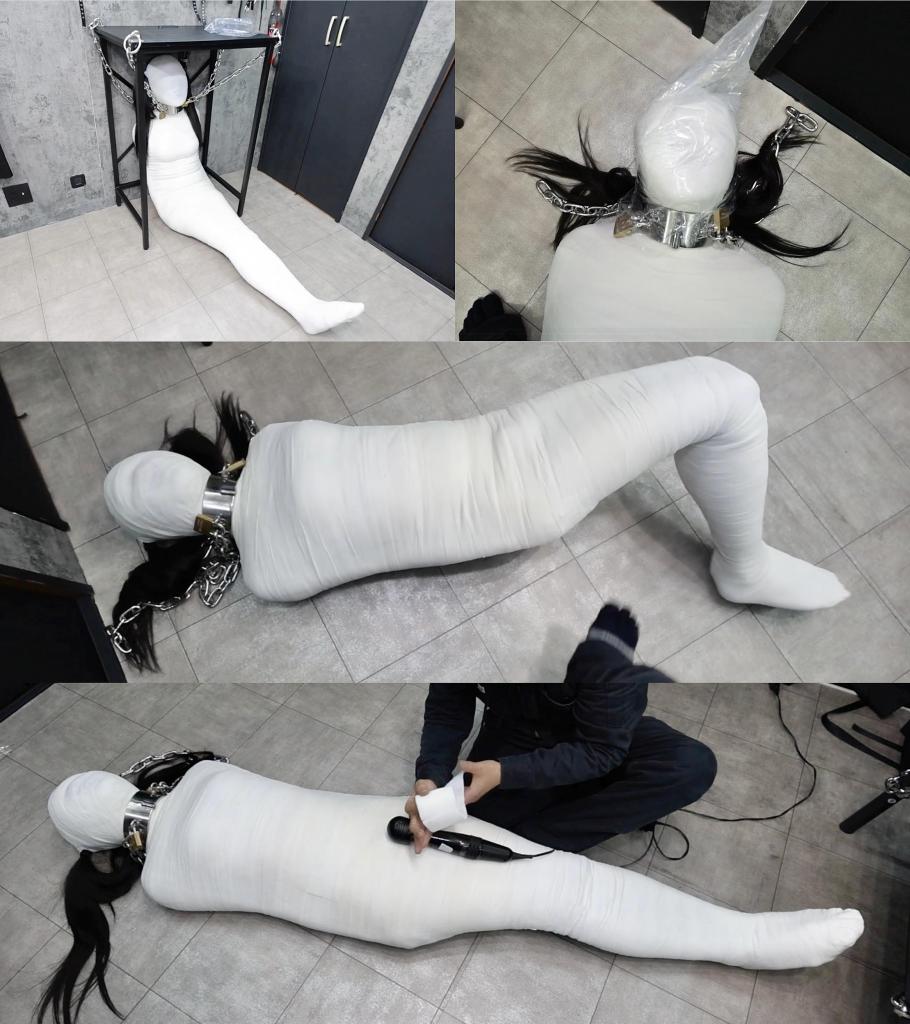 OL女装緊縛猿轡 