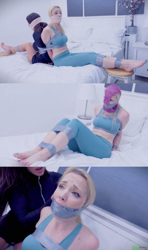 Charlie &amp; Missy - Grabbed After Gym H264 MP4 HD ( Tape Bondage, FF Bondage, Pantyhood, Bandage W Charlie & Missy - Grabbed After Gym H264 MP4 HD ( Tape Bondage, FF Bondage, Pantyhood, Bandage Wrap Gag, Duct Tape Gag )米西刚从健身房出来，两个暴徒就抓住她，开始绑她。她被胶带绑住，嘴里塞着口水。他们洗劫了这个地方，她一个人待着。查理决定进一步羞辱她，给她戴上连裤袜，用胶带固定。米西在束缚中挣扎和扭动。其中一个暴徒决定他不想分享，于是抓住了查理。米西和查理被背对背绑在一起，嘴里塞着绷带。他们只能一起挣扎。绷带上缠着胶带，使口水更加有效。他们只能再次挣扎。Missy just came out of the gym when 2 goons grab her and start tying her. She is fully tied with duct tape and gets a wrap gag. She is left alone while the ransack the place.<br>Charlie decides to humiliate her even more and puts a pantyhood on and secures it with duct tape. Missy struggles and squirms in her bondage.<br>One of the goons decides that he doesn't want to share and grabs Charlie. Missy and Charlie are new tied back to back and get a bandage wrap gag. They are left to struggle together. There is duct tape wrapped over the bandage to make the gag even more effective. They are left to struggle again.Lil Missy UK