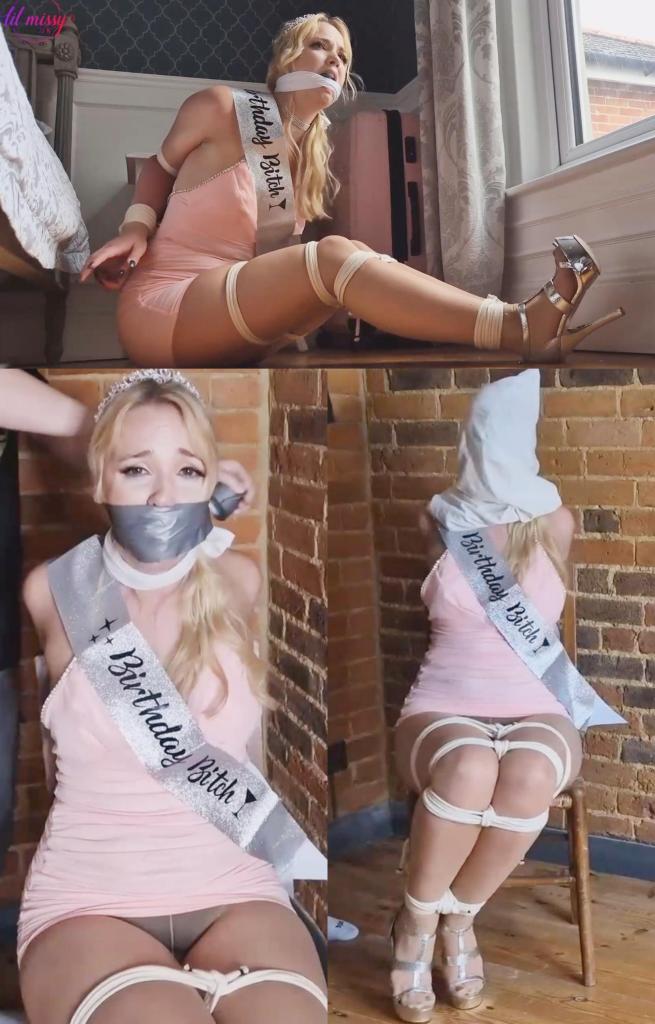 Lil Missy UK in Birthday Bitch Held For Ransom 这个任性的小婊子被抓获并被勒索赎金<br>她爸爸能付钱把她释放吗？<br>或者她会发现绑架者还为她准备了什么this bratty birthday bitch gets captured and held for ransom <br>Will her daddy be able to pay up and free her? <br>Or will she find out what else her captors have got planned for her