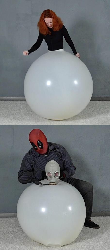 Special Agent vs Deadpool Bondage with a White Big Balloon Part 1 女特工误入乳胶气球陷阱，各种挣扎却无法逃出，还被坏人戴上防毒面具窒熄折磨。<br><br><span style='color:#b0b0b0;'>[隐藏文字，购买后可见]</span>