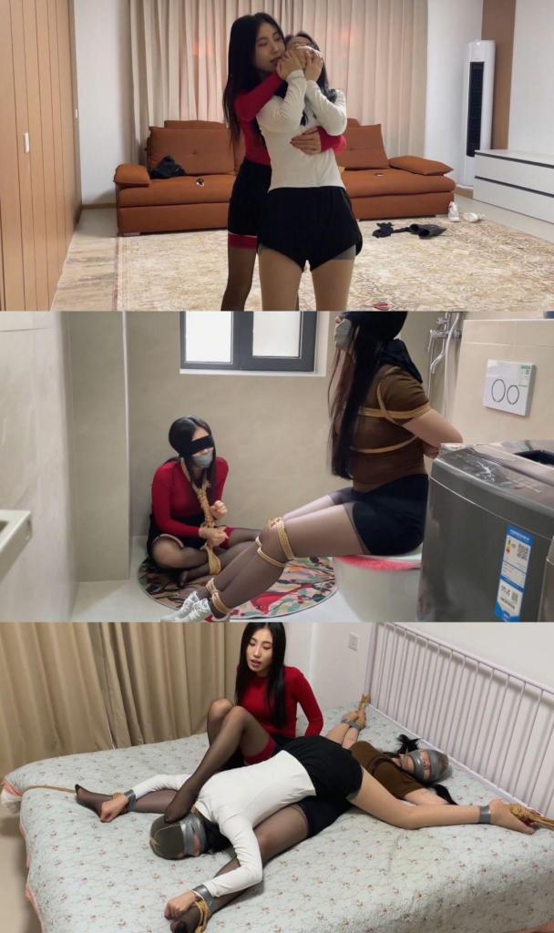 云雀定拍.公报私仇02.小员工要挟两位女上司后最终玩火自焚 在上集中迷晕捆绑柳洋和七七的蒙面女人露出了自己的本来面目，她是吴晗，她潜入家中只为了获取七七挪用公款的证据，恰好碰见七七绑架柳洋，于是想制服两人然后拿七七挪用公款的证据给柳洋要挟她换取钱财，可是却被柳洋趁机反杀..<br><span style='color:#b0b0b0;'>[隐藏文字，购买后可见]</span>