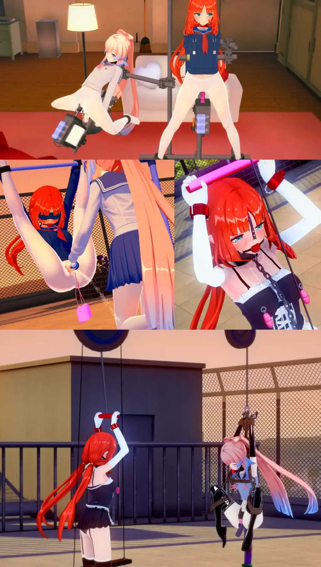 【3D动画】少女惩戒所（选择困境什么的最好玩了~） 【3D动画】少女惩戒所（选择困境什么的最好玩了~）<br>放置凌辱*强高游戏*选择困境*虐待调教<br>有想看的角色或者玩法可以直接在下方留言