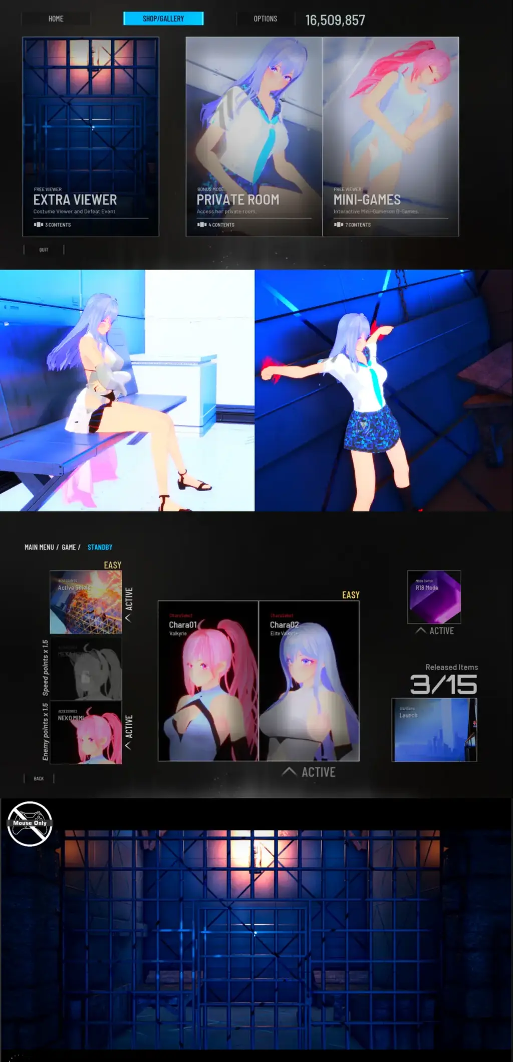 CODE:VALKYRIE III 大型3D格斗游戏-----代号.女武神3<br>集FPS，近战格斗以及监禁凌辱调教为一体的3D游戏<br>你可以射击，可以格斗，可以开摩托车，当然还有战败CG和养成系统<br>在此基础上衍生出的技能书，收集，装备，换装，调教模式等等系统<br>调教模式增加了牢房监禁调教和拘束电击调教之类的骚操作<br>■ 故事情节不存在，因此即使从本作开始也能100%享受乐趣！<br>■ 增加超爽快动作的新动作游戏 新增模拟模式！<br>■ 驾驶&战斗！添加新元素的动作模式！！<br>・在广阔美丽的场地上用新引入的摩托车疾驰！<br>・收集服装和游戏道具<br>・动作部分支持游戏手柄（假定Xbox控制器，支持震动）<br>■ 新的模拟模式！！<br>・新增男主角的B模式！<br>・在母舰中与她们的私人空间进行互动！<br>■ 在败战事件中，添加了大量恶作剧睡眠事件！<br>■ 使用高质量模型的失败事件<br>■ 添加初代广受好评的恶作剧睡眠事件！<br>・也包含恶作剧按摩！<br>・恶作剧事件可在B游戏内解锁<br>■ 角色介绍<br>■ 女武神<br>标准的战斗能力<br>・突击步枪<br>・新型矛装备<br>■ 精英女武神<br>强大的女武神<br>・新型聚合激光<br>・双刀剑装备<br>■ 通过快速传送等爽快新技能和强力装备，即使对动作不擅长的人也能享受乐趣!<br>■ 新元素<br>・在摩托上增加快速传送、回避等功能！<br>・通过消耗积分保护自己免受子弹和爆炸的活性护盾、用聚合激光横扫敌人，享受轻松的动作乐趣！<br> ■ 善用各项技能，尽情展现风格！<br>・越熟练越能以风格战斗的系统！<br>・骑着美丽的摩托车驰骋在公路和土路，仅此就能愉快地获取积分<br><br>这是一款由[Ulimworks]制作组出品的大型FPS游戏<br>采用虚幻引擎制作，质量非常之高。<br>操作流畅，画面惊艳的FPS射击游戏。<br>对，不是普通的ACT，而是仿佛战地一般的FPS游戏<br>操作手感意外不错<br>而且搭载超级丰富的换装，收集元素也颇为可观。<br>调教事件全程动态，而且有写真收集系统。<br>手感良心，丝滑流畅，而且关卡丰富，充满科技感<br>控制女武神，在末日废土中抵抗“阴影军团”，并且消灭所有怪物的FPS游戏<br>全程日式画风，好冲带劲还社保<br>搭载全程日语CV，和小姐姐凛冽的个性不同，CV非常软萌<br>不仅有大量的游戏关卡，丰富的挑战系统，BOSS战斗等等<br>而且调教内容非常丰富<br>搭载多个不同的【互动调教场景】<br>每个场景，根据你的操作，都可以解锁各种不同的结局和展开<br>此外，还有奇妙的“写真收集”<br>在关卡中掉落的稀有物资，可以收集制作各种写真，并且解锁超级奇妙的展开<br>游戏自带多种不同武器，技能学习系统<br>丰富的换装体验，各种奇妙的突发剧情事件<br>---------------------------------------------------------------------------------------------------------------------------------------------------------<br>更多的有关于BDSM的游戏抑或是其他恋物游戏可以点击我的视频，进我发布的视频主页查看<br>我会不定时更新内容，如果有什么建议或者您想玩的什么游戏，可以私信或者直接在视频下方留言<br>注意事项：<br>1.解压密码默认没有，有的话提取码就是<br>2.请不要在线解压，请不要在线解压，请不要在线解压，重要的事情说三遍<br>3.个别用户压缩包使用自带的压缩软件如果无法解压请下载《360压缩》进行解压，因为我是用360压缩软件进行生成的压缩包，此软件百分百解压<br>4.下载完成后是后缀为.111或者其他什么稀奇古怪的后缀的文件，需要右键点击重命名改后缀，将他改成.7z才可进行解压，如最后三张截图所示，中间那步点是<br>5.因为网盘等问题被和谐，直接在评论里面和我说一声补档即可，一般会在3天之内补上，另外，关于PC端和手机端游戏的问题，大部分发布的都是PC端游，也有一些手机端，如果是手机端游戏，我会在文中或者标题特别说明，其次，手机端还分为安卓和苹果两个系统，两端不可互通（PC同理，win和mac）<br>---------------------------------------------------------------------------------------------------------------------------------------------------------<br>这里集中回复几个运行过程中极少出现的问题<br>1.游戏无法运行，运行错误，乱码<br>这个问题只会出现在外文游戏里面，而且大部分都是年代比较老的作品，使用unity引擎和虚幻引擎的3D游戏和SLG，ACT类型的游戏<br>基本不会出现此问题，AVG，ADV和一些其他类型的日区游戏很容易出现此问题，这种情况下一般要用转区软件比如LE去转区才可以<br>打开，此外游戏外面不能有中文路径（有些乱码就是这个原因），RPG游戏除了几个特殊的引擎需要下载RPG三件套，其他不会有问题。<br>2.提示缺少插件，打开错误指令，运行不兼容<br>电脑本身的问题，这个我自己就深有体会，点名w11系统，动不动就弹出缺少什么什么dll插件然后无法运行<br>解决方案：修复PC运行库，Direct修复，系统DLL插件修复等等，w10一般比w11稳定得多<br>3.怎么改文件后缀<br>下面的是百度百科的原话<br>修改文件后缀名的方法主要涉及显示文件扩展名、重命名文件以及使用命令行工具。以下是具体步骤：<br>（1）显示文件扩展名：首先，需要确保文件扩展名是可见的。<br>在Windows系统中，可以通过打开“此电脑”或任意文件夹，点击菜单栏中的“查看”选项，然后勾选“文件扩展名”来显示文件后缀。<br>（2）重命名文件：一旦文件扩展名显示出来，就可以通过重命名文件来修改后缀名。选择需要修改后缀名的文件，右键点击并选择“重命名”<br>然后直接在文件名后面添加或修改后缀名。完成后，按回车键确认修改。<br>（3）使用命令提示符：对于批量修改或更复杂的操作，可以使用命令提示符（cmd）。<br>打开cmd窗口，使用“ren”命令来批量修改文件后缀名。例如，要将当前目录下的所有.txt文件改为.doc，可以输入“ren *.txt *.doc”。<br>注意事项：修改文件后缀名可能会影响文件的打开方式和系统对文件的识别。<br>确保新后缀名与文件的实际格式相匹配，否则可能导致文件无法打开或数据损坏。<br>如果不确定文件的原始格式，建议先备份原始文件。<br>对于特定操作系统（如Windows 11）或设备（如iPhone、苹果电脑）<br>操作步骤类似，但可能有些许差异，特别是在显示和修改文件扩展名的具体步骤上。<br>