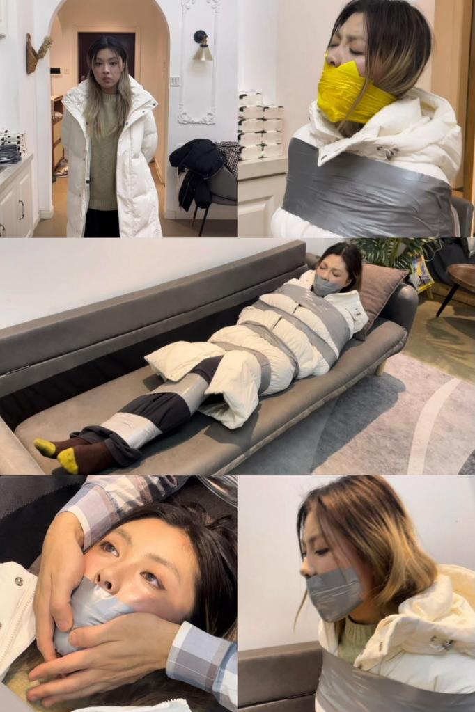 【缚艺录】【DDL-370】【小晗定拍】厚厚的羽绒服+严实地胶带捆绑，嘴巴也无法出声，只剩下苦苦地挣扎~ 1.周更视频，致力于拍摄gagpara的风格，【缚艺录】老观众懂得都懂~<br>2.接长期定拍，价格优惠，非诚勿扰，加好友备注来意，《缚艺录》QQ：2143175428，vx：WksAPTX<br>3.倡导绿色、健康的亚文化，不接受裸露X器官，大尺度等，色情勿扰！只接受正常绳艺，以及绳艺娱乐方面的内容；部分模特出于隐私考虑，不出镜。<br>4.压缩包密码：fuyilu123<br>5.祝各位同好，身体健康，生活美满<br>6.本工作室的视频，只在特定网站存在，不要乱发，已发现盗版网站、私人在公众网络平台，发布原创内容的片段、图片，如果涉及到模特本人，造成大众传播影响，后果自负<br>7.尊重小圈文化，尊重原创作者，若有大众平台乱发者，一经发现，立刻举报封号！招陕西地区的，兼职女模特，有意滴滴，只做绿色的捆绑与游戏体验，无色情~