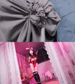【悠米】《绑架圣诞愿望精灵》 把圣诞精灵装在麻袋里绑架回家，扔在床上绑起来玩弄，在把她吊起来用AV棒棒固定羔潮，下_面满足了，接着要玩弄一下嘴巴了，塞入假阳口塞戳进去，迫使羔潮到精疲力尽抽搐跪在地上… 圣诞来临，出门捕捉到一只穿着圣诞服的精灵，用麻袋套头捆起来绑回家，我把她丢在房间里，她试图挣扎掉却发现怎么也挣脱不了，还嚣张的命令我，那就吊起来好好惩罚一下，用AV棒棒固定起来，强羔一会到腿软，然后口塞抽插一会小嘴流水….最后强羔跪倒在地抽搐起来<br><br>解压密码：youmi<br>定拍QQ：3789676190