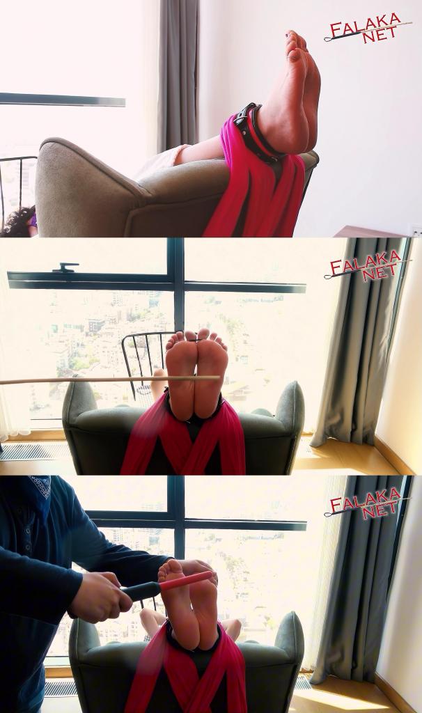 Falaka Live Stream 1 Category Bastinado <br>Related Categories BDSM,  Foot Humiliation,  Humiliation,  Live Cams,  Submissive / Slave Training <br>Keywords Bastinado, Live Streaming, Live Broadcast, Public, Istanbul, Falaka, Sole Whipping, Sole Caning, Caning, Toe Bondage, Public Punishment, Punishment, Slave Elif, Masterdapain, Cane<br><br>Elif's First Live Falaka<br><br>The day before, Elif had a live stream on TikTok, where she answered questions. At the request of many viewers, she showed her feet, toes and soles. However, she had forgotten to insert an anal plug into her ass before the live stream. The TikTok live stream was supposed to be a test for the live falaka stream anyway. So there was a very important reason to punish her during the live stream.<br><br>Before the falaka live stream, we conducted an interview in which she talked about her excitement, how she feels and although she is afraid of the live stream, she would prefer to be subjected to a falaka punishment in public where everyone could see and humiliate her.<br>The stream starts 10 minutes late. 2 viewers cancel because they don't have time. We start with the bondage and fixate the feet. Then the punishment begins because Elif forgot to put the anal plug in her ass on TikTok. Therefore, the punishment is carried out harshly from the start. To increase the pain, her naked soles are massaged with a massage stick between the whippings. This increases the sensitivity of the feet. To increase the pain sensation even more, the electric stick is then used. slave Elif writhes in pain and begs for mercy. However, she understands that she must first go the path of great pain to prove that she has recognized her mistake and is worthy of being MasterDaPain's slave.<br><br>Then the actual painful falaka with the cane sticks begins. Long, thin, wide and even short cane sticks are used. To increase the pain here too, the soles of her feet are sprayed with cologne and sprinkled with salt. With each blow, the salt and penetrate the areas where the blows are struck and through the cane sticks it penetrates under the skin. This increases the pain of the falaka and helps the pain to last for days. The ever-increasing pain makes Elif forget that people are watching her being punished and having fun. She ignores the fact that the spectators are looking at her naked soles and enjoying how they are getting redder and swollen.<br><br><br>MasterDaPain has the most fun punishing his slave with the falaka with one of the most beautiful views in Istanbul and at the same time making people happy live who enjoy the pain and humiliation. He has no mercy because it is the first live falaka or because Elif is begging for mercy. He once again goes beyond the limits of what is bearable and for Elif, despite the insane pain, half a dream comes true. She is finally getting closer to her goal of being publicly punished with the falaka in front of an audience.