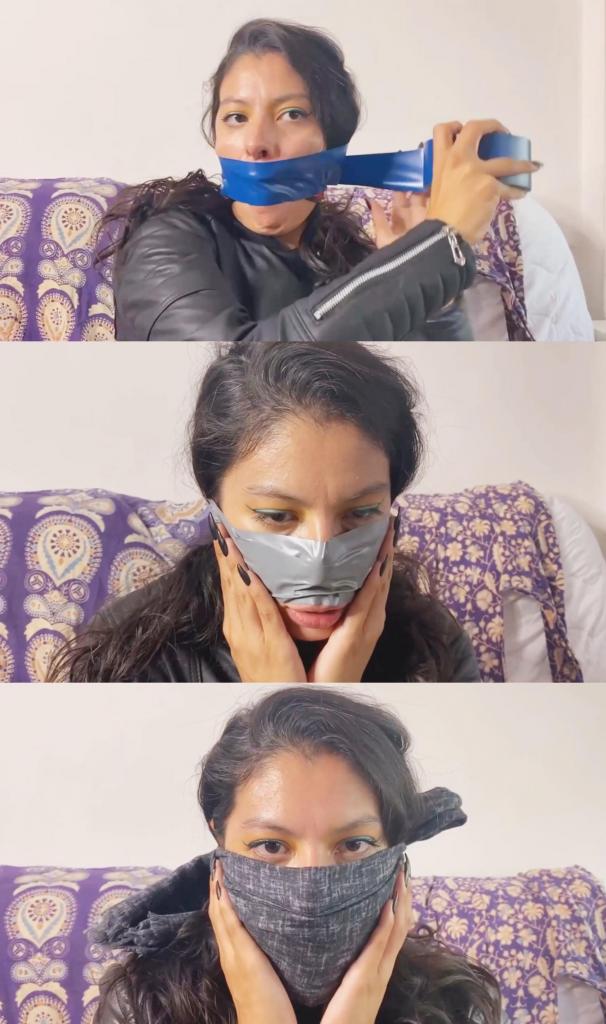 Gag Party Liricaa 想要度过一个愉快的星期五晚上，所以她计划举办一场堵嘴派对！<br><br>她拿出一堆可以用来堵嘴的东西和她所有的皮夹克，并决定试穿所有的东西。<br><br>她首先穿上一件黑色皮夹克，非常享受皮革的气味和感觉，然后她用两个塞口球和一个带围巾的 OTM 堵住自己的嘴。<br><br>然后她尝试下一个堵嘴物和另一件夹克，这次她戴上了一个口球并在头上缠上了很多圈胶带。<br><br>然后是下一个堵嘴物的时间，不过这一次，她决定尝试不同的东西，在鼻子上缠上很多圈胶带。<br><br>是时候结束派对了，所以她脱下袜子，用袜子塞住嘴，给自己戴上有史以来最大的胶带堵嘴物！！Liricaa wants to spend a nice Friday evening, so she plans out a Gag Party! <br><br>She takes out a bunch of stuff she can use for gagging and all of her leather jackets and she decides to try everything on. <br><br>She first starts wearing one of her black leather jackets, really enjoying the smell and feeling of the leather, and then she gags herself with two cleaves gags and an OTM with a scarf. <br><br>She then tries the next gag, and another jacket, this time she puts on a ballgag and loaaads of wraps of tape around her head. <br><br>Then it's time for the next gag, although this time, she decides to try something different, loads of wraps of tape around her nose.<br><br>It's time to end the party, so she takes of her socks, stuffs her mouth with those and gives herself the biggest tape wrap gag ever!!
