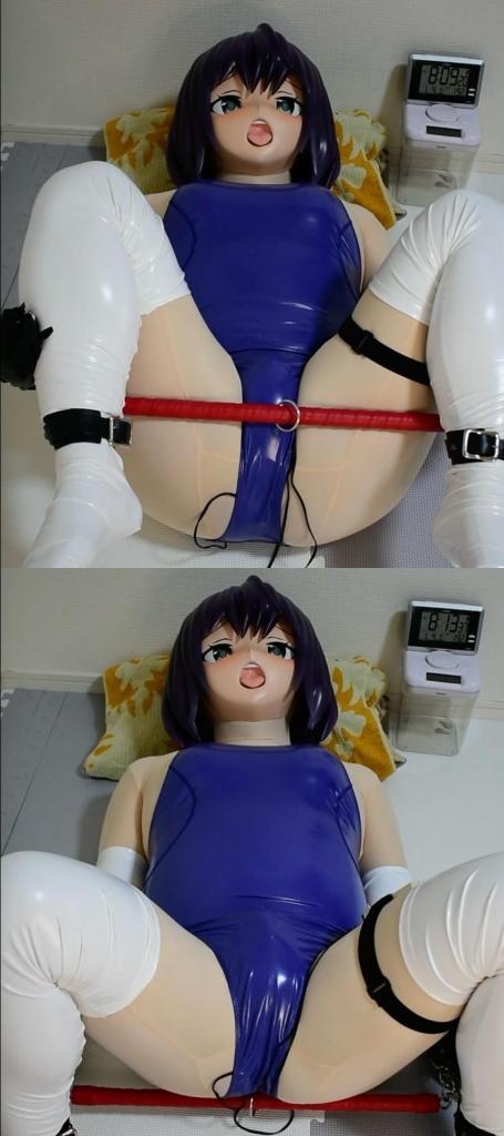 【Video】エナメル競泳コヨーテ責め_定点 泳装白色乳胶高筒袜kig娃娃，横杆M腿拘束。<br>先是电击器眺蛋[X_X]强高，随后再在泳衣里放入一根快乐棒强高。<br><br><span style='color:#b0b0b0;'>[隐藏文字，购买后可见]</span>
