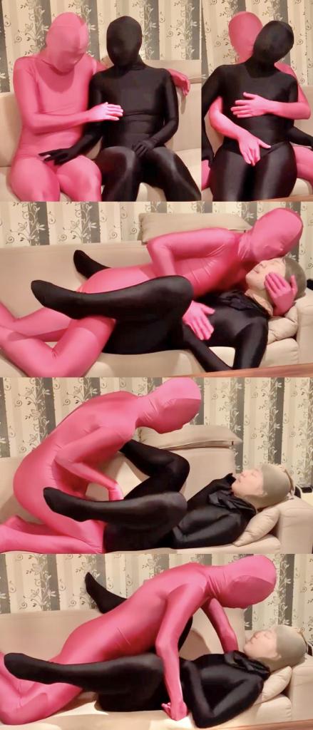 ゼンタイ＋顔ストSEX zentai情侣焯比，抱在一起搞上头，直接拉开zentai裆部拉链，zentai丁丁套上避孕套，酷酷开焯。<br>小姐姐zentai头套李里面还有一层丝袜套头。<br><br><span style='color:#b0b0b0;'>[隐藏文字，购买后可见]</span>