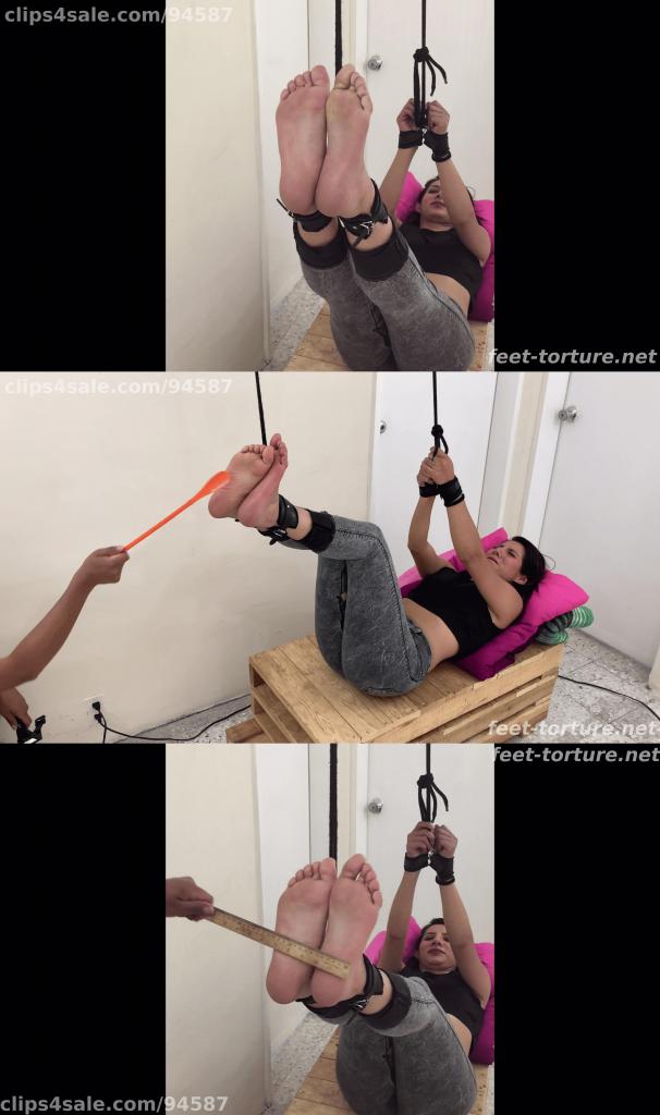 She Loves BDSM Category Bastinado <br>Related Categories Barefoot,  BDSM,  Foot Fetish,  Wax Play <br>Keywords Wax Play<br><br>Description<br>Introducing Aziel: a stunning Mexican beauty who brings a fresh perspective to the FTU universe. Aziel stands apart as the first FTU model to openly embrace BDSM, not only agreeing to endure pain but claiming to derive genuine pleasure from it. Although her prior experience was limited to light spanking and face slapping with her partners, Aziel eagerly stepped into the realm of bastinado and wax play for her debut session, brimming with confidence in her pain