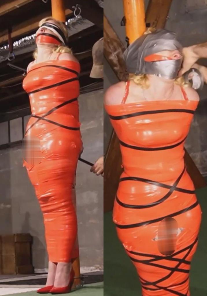 She will Prove Her Tape Wont Break Vivica Lase Fully Encased in immobilizing Tape Bound agony Suffer She will Prove Her Tape Wont Break Vivica Lase Fully Encased in immobilizing Tape Bound agony Suffering whipped and breast torment moaning from the Hitachi Wand 更糟糕的是，监狱管理局仍然不相信她最新研发的胶带足以应付束缚囚犯的严格任务。维维卡决心证明她的胶带不会断裂！他们想要证据证明她的粘性束缚经得起考验，只有一种方法可以证明这一点。维维卡必须亲自测试产品。Aggravated the bureau of Prision's was still not convinced that her latest development in adhesive tape was strong enough to handle the rigorous duties of restraining inmates. Vivica is hell bent on proving her tape won't break! They want evidence that her sticky restraint is up for the challenge there would be only one way to prove it. Vivica would have to test the product herself.