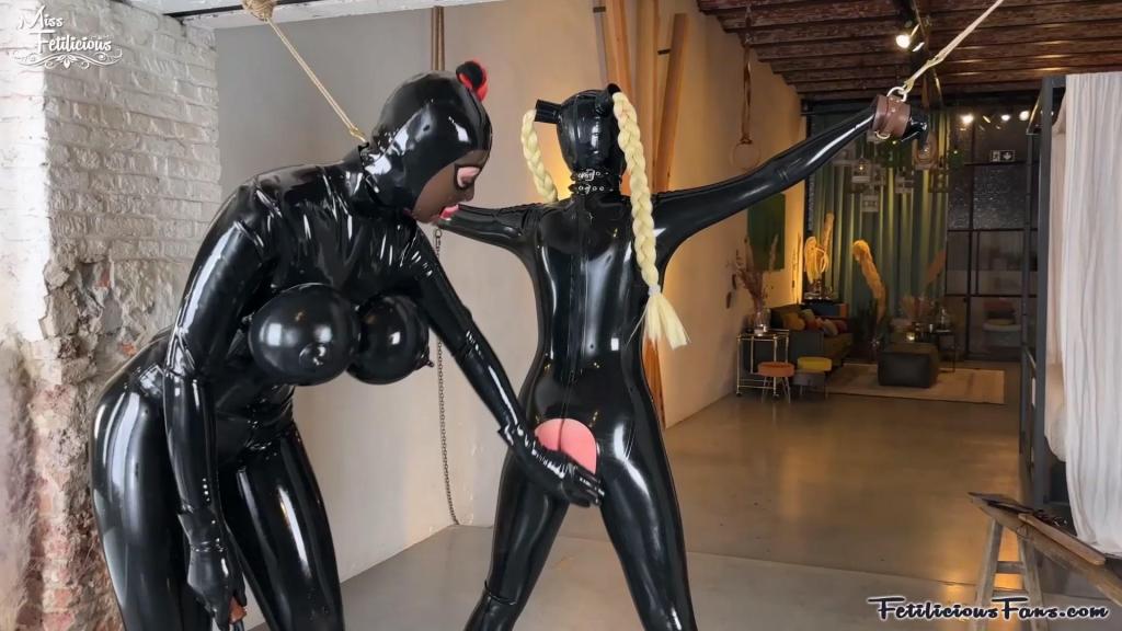 Punishment for Lola I had to punish Lola for making the floor all wet. So I tied her up and used all my different spanking tools on her ass untill it was burning red.