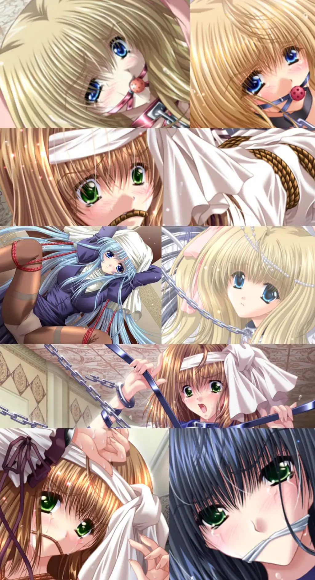 KYRIE ～BLOOD ROYAL 3～（本体+全CG存档） 关键词：捆绑凌辱，紧缚调教，奴隶开发，监禁虐待，SM/道具/绳子/口球/玩具/鞭子/蜡烛/拉珠/锁链/三角木马<br>cherrysoft的著名调教作品系列，超级老物，玩法和调教非常有特色<br>虽然是老东西作品，但是一点都不拖泥带水，无论是剧情或是玩法<br>调教玩法有点像3d定制女仆的夜枷模式，选择如何调教，分为几个阶段<br>还会根据调教次数和女主堕落点数解锁不同的调教模式，比如：虐待系列，SM系列，变态系列等等<br>几个不同的系列可以自由排列组合，每个阶段调教玩法都可以由自己选择<br>此外调教中还会带点故事，夜间露出会触发CG，第一次SM会触发CG，以此类推<br>每个角色都会有自己的不同结局，变态结局，SM结局，奴隶结局，娼妇结局等等<br>结局的触发条件都很有趣，对与每一代系列都有不同的触发条件<br>甚至有一些非主要角色都有结局，比如3代里面的修女，有个十字架捆绑凌辱的结局<br>每一代角色塑造也很有特色，3代的金毛妹妹，2代的白毛女主和女仆妹子<br>调教模式差分非常多并且区分很细腻<br>同一个调教姿势，可以选择加上拉珠或者跳/蛋亦或是快乐棒等等小玩具（当然，你也可以选择全部塞上~）<br>同一个调教姿势根据次数或者调教口味不同也会有差分，主打SM系列就会被塞上口球（口塞） 被全身捆绑<br>主打变态系列就是露出和伪装拘束之类的了（主要看是那一部作品，第2.3代相对于第一代来讲非常全面）<br>举个例子，2代女主之一的白毛整整6页CG，每页20个（包含差分）<br>2代作品主要女主数量是4个，由此可见，这些作品的量和玩法是非常丰富的<br><br>这是第三代作品<br>这个世界永远下着雪。<br>到了白之公主那一代，雪未曾停歇，也没有消融。<br>回过神来时，主人公已失去了过去的记忆。<br>无处可去的他加入军队，凭借剑术立下无数军功，并赢得了「银狼」的美誉。<br>某天，他奉军命前往天女之都「伊什切尔（イシュチェル）」。<br>在那里，他被告知必须侵犯白之公主与青之公主。<br>白之公主是守护着世界的「天女」之神子。而青之公主则向往着蓝天与草原，想要成为下一任神子。<br>如果白之公主成为神子，世界将一如既往地飘扬着大雪。<br>如果青之公主成为神子，据说大雪将会停止，世界会变为夏天。<br>是与白之公主为伴，还是成为青之公主的祭司，亦或死去。<br>一切都将交由您来抉择。<br>---------------------------------------------------------------------------------------------------------------------------------------------------------<br>更多的有关于BDSM的游戏抑或是其他恋物游戏可以点击我的视频，进我发布的视频主页查看<br>我会不定时更新内容，如果有什么建议或者您想玩的什么游戏，可以私信或者直接在视频下方留言<br>注意事项：<br>1.解压密码默认没有，有的话提取码就是<br>2.请不要在线解压，请不要在线解压，请不要在线解压，重要的事情说三遍<br>3.个别用户压缩包使用自带的压缩软件如果无法解压请下载《360压缩》进行解压，因为我是用360压缩软件进行生成的压缩包，此软件百分百解压<br>4.下载完成后是后缀为.111或者其他什么稀奇古怪的后缀的文件，需要右键点击重命名改后缀，将他改成.7z才可进行解压，如最后三张截图所示，中间那步点是<br>5.因为网盘等问题被和谐，直接在评论里面和我说一声补档即可，一般会在3天之内补上，另外，关于PC端和手机端游戏的问题，大部分发布的都是PC端游，也有一些手机端，如果是手机端游戏，我会在文中或者标题特别说明，其次，手机端还分为安卓和苹果两个系统，两端不可互通（PC同理，win和mac）<br>---------------------------------------------------------------------------------------------------------------------------------------------------------<br>这里集中回复几个运行过程中极少出现的问题<br>1.游戏无法运行，运行错误，乱码<br>这个问题只会出现在外文游戏里面，而且大部分都是年代比较老的作品，使用unity引擎和虚幻引擎的3D游戏和SLG，ACT类型的游戏<br>基本不会出现此问题，AVG，ADV和一些其他类型的日区游戏很容易出现此问题，这种情况下一般要用转区软件比如LE去转区才可以<br>打开，此外游戏外面不能有中文路径（有些乱码就是这个原因），RPG游戏除了几个特殊的引擎需要下载RPG三件套，其他不会有问题。<br>2.提示缺少插件，打开错误指令，运行不兼容<br>电脑本身的问题，这个我自己就深有体会，点名w11系统，动不动就弹出缺少什么什么dll插件然后无法运行<br>解决方案：修复PC运行库，Direct修复，系统DLL插件修复等等，w10一般比w11稳定得多<br>3.怎么改文件后缀<br>下面的是百度百科的原话<br>修改文件后缀名的方法主要涉及显示文件扩展名、重命名文件以及使用命令行工具。以下是具体步骤：<br>（1）显示文件扩展名：首先，需要确保文件扩展名是可见的。<br>在Windows系统中，可以通过打开“此电脑”或任意文件夹，点击菜单栏中的“查看”选项，然后勾选“文件扩展名”来显示文件后缀。<br>（2）重命名文件：一旦文件扩展名显示出来，就可以通过重命名文件来修改后缀名。选择需要修改后缀名的文件，右键点击并选择“重命名”<br>然后直接在文件名后面添加或修改后缀名。完成后，按回车键确认修改。<br>（3）使用命令提示符：对于批量修改或更复杂的操作，可以使用命令提示符（cmd）。<br>打开cmd窗口，使用“ren”命令来批量修改文件后缀名。例如，要将当前目录下的所有.txt文件改为.doc，可以输入“ren *.txt *.doc”。<br>注意事项：修改文件后缀名可能会影响文件的打开方式和系统对文件的识别。<br>确保新后缀名与文件的实际格式相匹配，否则可能导致文件无法打开或数据损坏。<br>如果不确定文件的原始格式，建议先备份原始文件。<br>对于特定操作系统（如Windows 11）或设备（如iPhone、苹果电脑）<br>操作步骤类似，但可能有些许差异，特别是在显示和修改文件扩展名的具体步骤上。<br>