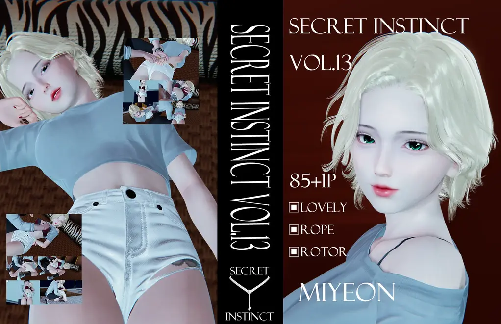 SECRET INSTINCT Vol.13 Miyeon,s secret [3D画,后手缚（低混乱值）,跳蛋,失禁,棉袜,热裤,日常（衬衫）]