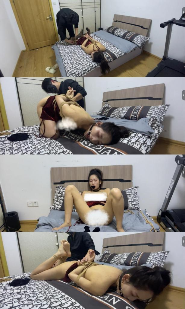【延江艺束】定转公 （陈陈）多种口塞轮换 原味堵嘴 乳夹连口塞 TD强高 怀中温柔抚摸 【延江艺束】原创工作室。面向全国爱好者开放，本工作室提供绳艺捆绑模特服务、体验女绳师捆绑服务、体验长时间囚禁服务、（女M免费体验）场地出租、原创视频套图销售、作品可私人定制、模特原味丝袜出售等，另外本工作室招募同好合作伙伴。QQ：2694500311