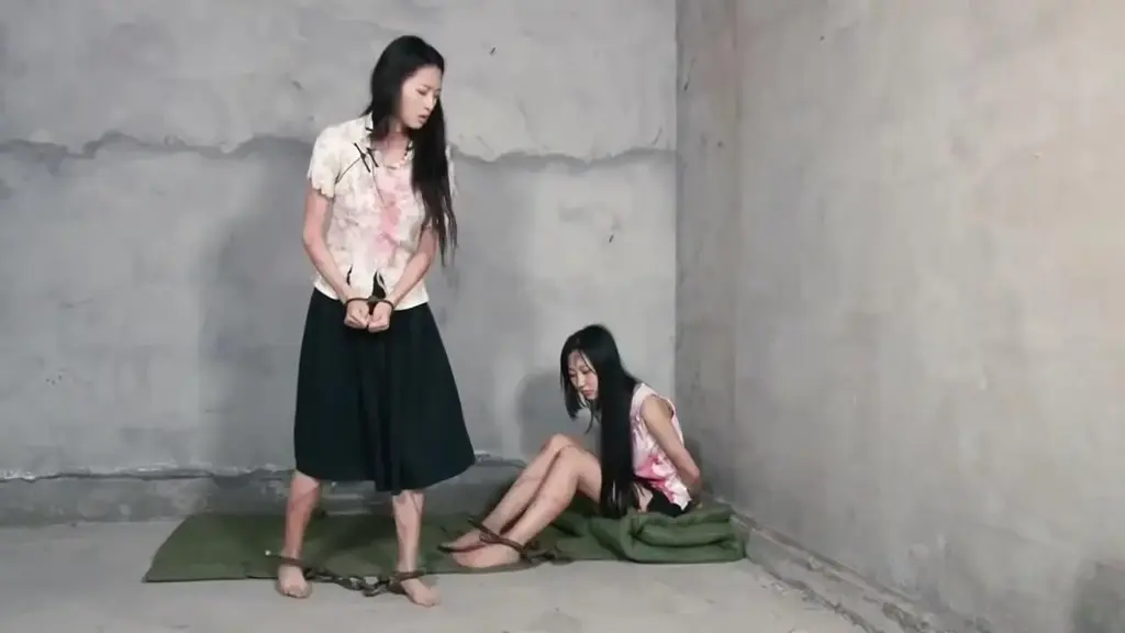 怀旧影视方向2021下 怀旧影视大戏，双女主剧情，军统类型，新版方向翻拍，怀旧老演员小言和新演员王月两大美女主演，被擒获押送刑房折磨，老虎凳加砖虐足酷刑，脚镣押送，服装也非常应景，一共两部，这是下部