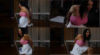 Time to get Nadia's elbows tied. A neccesity to make her helpless. JBRoper<br><br>Time to get Nadia's elbows tied. A neccesity to make her helpless.