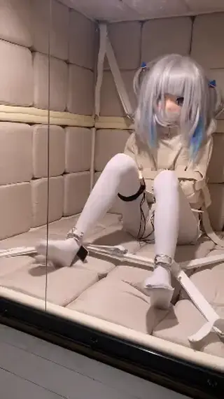 手办测试包装盒固定带强度的珍贵视频 作者：破晓<br>头壳、kigurumi、紧缚、捆绑、束缚、拘束