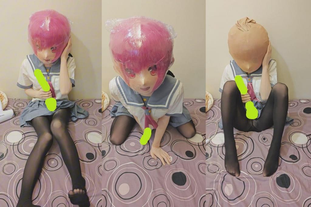 no.98 kig 两层热缩袋+丝袜套头 No.98 kig 两层热缩袋 丝袜套头<br><br>这里是Haku's Lab!<br>Haku在妖狐吧唯一正版的频道~<br>长片!<br>换了更贴合的热缩袋，因为戴了kig头，吹了好久都没觉得太紧，但其实已经包得密不透风了也没察觉<br>后面又加了第二层，有点上头了还套了丝袜，最后差点没能来得及解开哈哈哈<br><br><br>片長：24分00秒