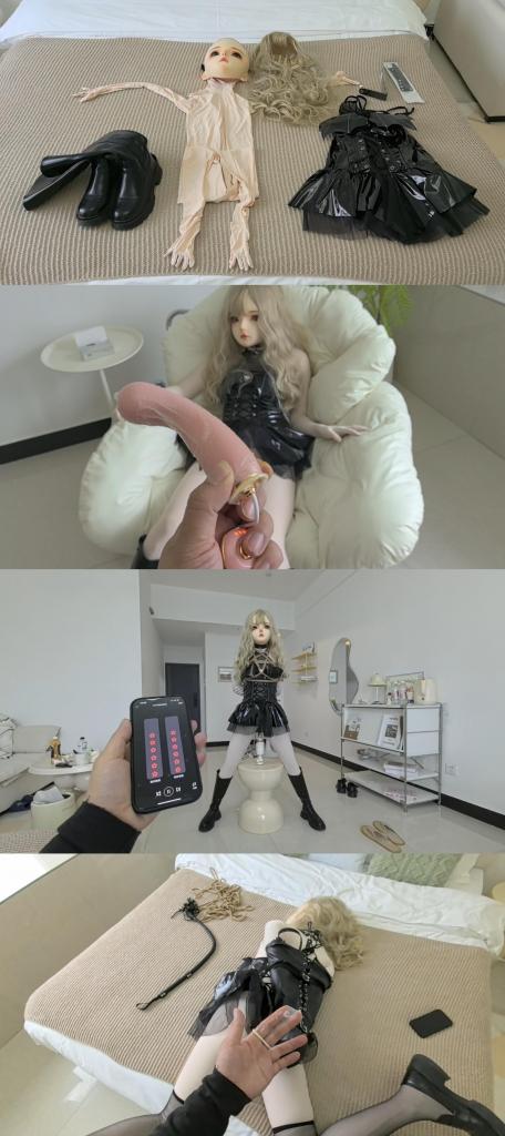 【FXX-人偶女友-02】24小时变娃计划 [X_X]型震动玩具＋口爆吞精 指入墙糕 单手套＋分腿P机强制糕朝 SP＋役次元贞操锁禁欲引欲只会为把美女转化为野兽 主动开干 工作忙得一个多月没玩了 今天憋个大的 来个24小时变娃计划 役次元定时锁一旦锁上不到时间是打不开的<br>     变娃后的第一件事 拿出内置震动玩具塞入玩了起来 进行一波ZW糕朝<br>     一波发泄后 俗话说得好 道具再好 不如指法好 娃娃主动蹭入 主人手指内入抽插墙糕 呻吟中伴随着身体搐动 不受控制的入潮<br>     娃娃口爆吞精 随着次数越来越多 娃娃也愈加熟练 口活也越来越好<br>     单手套 分腿P机强制 （这里给大家讲解一下 kisstoy突突机的玩法分很多种 其中常用的就是音符 音量和游戏玩法 赛车玩法是赛车速度越快 排名越靠前突突机抽插频率越快 入潮时间越快）<br>    单手套 并腿缚 役次元贞操锁禁欲 皮鞭SP 打得娃娃痛哭不堪趴在床上<br>主动继续指入抽插引潮同时渐渐引入娃娃X欲主动为主动戴套坐上 为主人释放的同时满足自己<br>