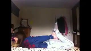 Girl Hogtied Escape Challenge Two friends decide to attempt a tied up escape challenge<br>