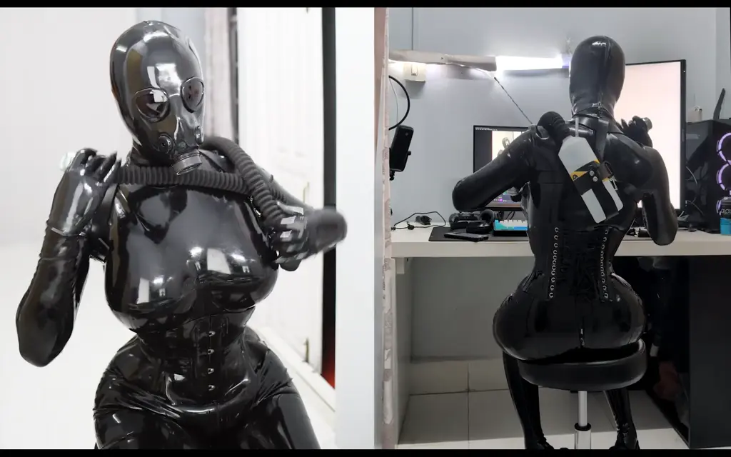 Ellie_doll（ Jun 1，2025） 作者Ellie_doll<br>昏暗的地下室里，她坐在钢椅上，穿着厚厚的、光滑的黑色乳胶紧身衣，紧贴着她的肌肤，戴着一个永久性防毒面具。皮带紧紧地勒着她的胸口，气泡瓶也牢牢地固定在她的背上。背上的瓶子通过一根管子连接到面罩上，发出微弱的咕噜声，每一次呼吸都微弱得勉强够用。乳胶挤压着她的胸口，透过雾气蒙蒙的镜片，她的视线变得模糊。在窒息的边缘，她得到了一丝喘息，她的肺部已经疲惫不堪。她拼命地试图恢复正常呼吸，很快就会被放回去
