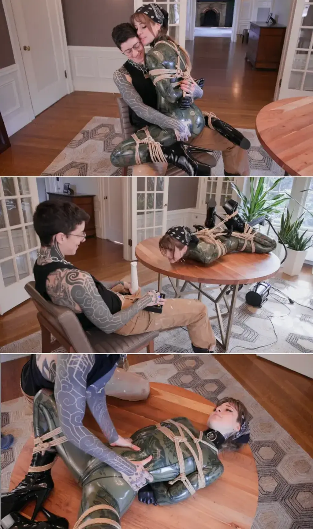 Green Machine <span style='color:#b0b0b0;'>[隐藏文字，购买后可见]</span><br>乳胶、BDSM、紧身连衣裤、束缚, 绳索、绳缚、纹身、乳胶紧身衣、全包紧身衣、捆绑、紧缚