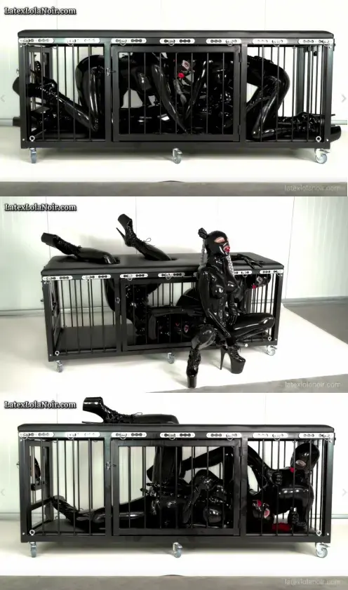 Rubber Dolls In The Cage <span style='color:#b0b0b0;'>[隐藏文字，购买后可见]</span><br>乳胶、乳胶紧身衣、全包紧身衣、全包头套、女调女、拘束、束缚、女调女、振动棒、痴女、牢笼、监禁