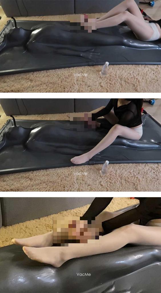 【VacMe原创】多视角乳胶真空床强制榨精，白丝小姐姐手责 男友被放入带JJ孔的真空床吸紧<br>女友穿白丝足 手调教，强制gc龟 责<br>挣扎无用欲罢不能，多视角<br>解压密码123456
