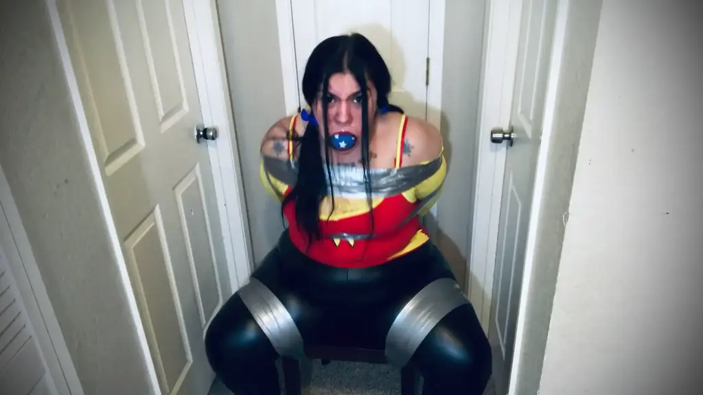 Door one? Two? Or three? Chair tied with my panities firmly stuffed into my mouth, I wiggle and try to tip my chair to break out. Yelling out to my neighbors I get angry that no one is responding to my pleas for help....