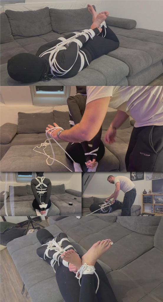 Extreme Hogtie 片名：Extreme Hogtie<br><br>哇，绳子真多。大概50-60米。你可以看到整个捆绑过程从始至终。那真是个激烈的运动。