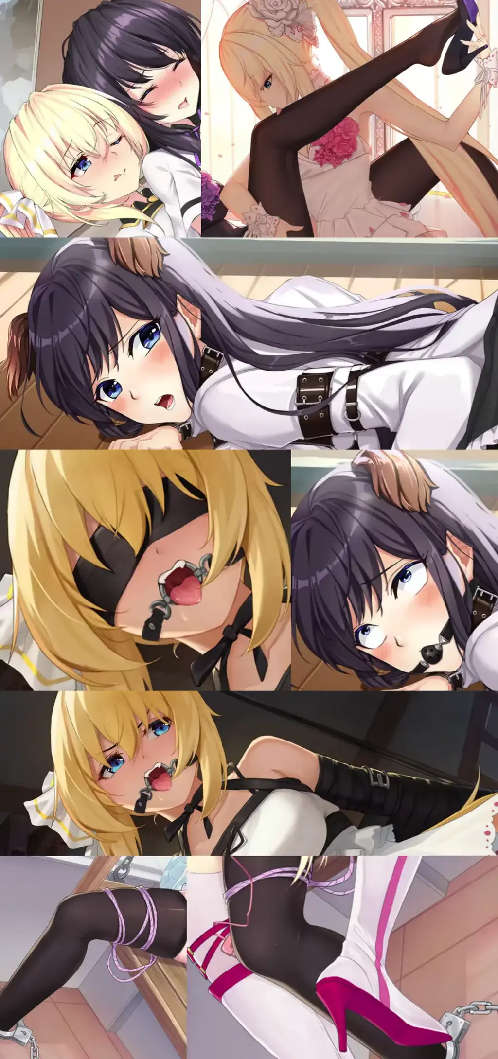姫恋~縛羽の欠片~ v2.0 中文版日语配音（全DLC+配音） 百合游戏，内含大量SM，拘束，调教，玩弄，紧缚，主从，虐待，玩具，吊缚，后手套等内容<br>这是一款讲述从小分离的姐妹再次相逢后的的恋爱故事。<br>这一天,我转入了新的学校。<br>然而在上学的电车上我竟然被“痴汉”了!<br>但“她”却是个美少女并且还是和我是同一所学校的学妹。<br>后来我才发现,原来她的真实身份却是我小时候分家被父亲带走的妹妹……<br>这种事……<br>——桃红色的姐妹禁忌之恋,就此展开。<br>更新了配音，也增加了special CG(喷泉CG异画),解锁方式为不同结局分别解锁2张差分。<br>---------------------------------------------------------------------------------------------------------------------------------------------------------<br>更多的有关于BDSM的游戏抑或是其他恋物游戏可以点击我的视频，进我发布的视频主页查看<br>我会不定时更新内容，如果有什么建议或者您想玩的什么游戏，可以私信或者直接在视频下方留言<br>注意事项：<br>1.解压密码默认没有，有的话提取码就是<br>2.请不要在线解压，请不要在线解压，请不要在线解压，重要的事情说三遍<br>3.个别用户压缩包使用自带的压缩软件如果无法解压请下载《360压缩》进行解压，因为我是用360压缩软件进行生成的压缩包，此软件百分百解压<br>4.下载完成后是后缀为.111或者其他什么稀奇古怪的后缀的文件，需要右键点击重命名改后缀，将他改成.7z才可进行解压，如最后三张截图所示，中间那步点是(有时需要多次改后缀解压，一直解压到出现游戏文件为止）<br>5.因为网盘等问题被和谐，直接在评论里面和我说一声补档即可，一般会在3天之内补上，另外，关于PC端和手机端游戏的问题，大部分发布的都是PC端游，也有一些手机端，如果是手机端游戏，我会在文中或者标题特别说明，其次，手机端还分为安卓和苹果两个系统，两端不可互通（PC同理，win和mac）<br>---------------------------------------------------------------------------------------------------------------------------------------------------------<br>(怎么改文件后缀)<br>下面的是百度百科的原话<br>修改文件后缀名的方法主要涉及显示文件扩展名、重命名文件以及使用命令行工具。以下是具体步骤：<br>（1）显示文件扩展名：首先，需要确保文件扩展名是可见的。<br>在Windows系统中，可以通过打开“此电脑”或任意文件夹，点击菜单栏中的“查看”选项，然后勾选“文件扩展名”来显示文件后缀。<br>（2）重命名文件：一旦文件扩展名显示出来，就可以通过重命名文件来修改后缀名。选择需要修改后缀名的文件，右键点击并选择“重命名”<br>然后直接在文件名后面添加或修改后缀名。完成后，按回车键确认修改。<br>（3）使用命令提示符：对于批量修改或更复杂的操作，可以使用命令提示符（cmd）。<br>打开cmd窗口，使用“ren”命令来批量修改文件后缀名。例如，要将当前目录下的所有.txt文件改为.doc，可以输入“ren *.txt *.doc”。<br>注意事项：修改文件后缀名可能会影响文件的打开方式和系统对文件的识别。<br>确保新后缀名与文件的实际格式相匹配，否则可能导致文件无法打开或数据损坏。<br>如果不确定文件的原始格式，建议先备份原始文件。<br>对于特定操作系统（如Windows 11）或设备（如iPhone、苹果电脑）<br>操作步骤类似，但可能有些许差异，特别是在显示和修改文件扩展名的具体步骤上。<br>