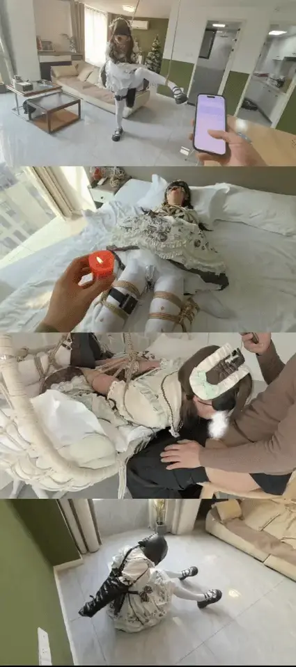 ◤暴走的小萝莉◢温水煮青蛙式的TJ会呈现出什么样的表现 无内白丝 内置震动玩具 电击器✙肛尾✙绞刑昏迷 高温蜡油刺痛的发出整栋楼都能听见的惨叫 花式驷马✙KJ训练吞J✙前后夹击 单手套✙皮革头套绝望挣 用温水煮青蛙的TJ方式会呈现出一种什么样的表现 <br>单腿吊缚✙颈绳 贞操锁里面锁着的已入体的内置震动玩具 配合着电击器的高强度施压 小萝莉只能瑟瑟发抖 肛S狐尾手持抽插 痛哭不堪 戒尺的抽打更是让小萝莉眼泪鼻涕口水三管齐下 长时间的高强度极限TJ 让小萝莉单腿虚弱得支撑不起自己的身体 颈绳绞刑直接吊晕过去 脖子上都勒出一道深深的血色绳印<br>小高手✙双腿折叠平躺✙高温蜡油✙电击器<br>电击器以温水煮青蛙的方式逐渐升高 事实证明 小萝莉不能像青蛙那样 身体被电击拉紧反应出的挣扎抽搐才是最真实的表现<br>高温蜡油可不是开玩笑的 滴下去的一瞬间小萝莉那惨痛的尖叫声感觉能贯穿整栋楼！<br>吊椅花式驷马✙KJ训练吞J 后面自己手持真的木奉强高 前面深H训练 是对小萝莉最基本的TJ训练 下体主动的前后蹭 呻吟 娇喘 ✙前面的深H 吞J我只能竖个大拇指 喊一声赞<br>单手套✙皮革头套ZX 绝望的挣扎是最具有美感的表现 释放双腿随她挣扎乱蹬 鞋子都被蹬掉了 双手里面也全的汗 多次循环至最后的昏迷