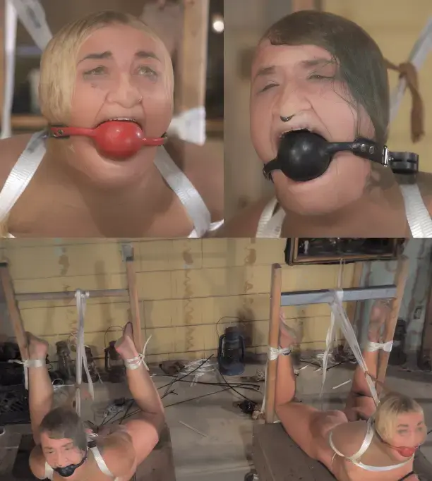 Zoey Joins Emily for Training - Episode 9 Originally Posted on 11-17-2024... This episode starts where episode 8 ended... I tighten up the tit pull strings, before gagging them both with the same huge ballgag. but in different colors. They are then left to endure their bondage for the remainder of the episode. This is where Part 9 ends. This series will continue in 2025!.