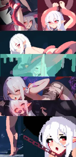 魔女的地牢/Witch's Dungeon(官方中文版） 帮站友找的游戏，像素风格的ACT肉鸽<br>操控白毛魔女姐姐逃出地牢，如果不小心被怪物打败就会进入大家喜闻乐见的调教时间啦~<br>操作指南<br>WASD – 移动<br>鼠标左键/空格键 – 攻击<br>Lshift – 切换武器<br>Esc – 打开菜单<br>按住鼠标左键可以让玩家在同一方向持续攻击，无需改变方向，这样你可以在躲避的同时继续攻击。<br>如果你处于被击倒状态，反复点击WASD以在进度条充满前逃脱。<br>如果欲望值充满，你将无法再抵抗。<br>E – 使用魔法光束<br>然而，使用此法术会消耗你的生命值。<br>你需要使用这些武器来推进到下一个地图，通过使用从Boss处掉落的武器打破门<br>全程配音CG，全动态场景<br>---------------------------------------------------------------------------------------------------------------------------------------------------------<br>更多的有关于BDSM的游戏抑或是其他恋物游戏可以点击我的视频，进我发布的视频主页查看<br>我会不定时更新内容，如果有什么建议或者您想玩的什么游戏，可以私信或者直接在视频下方留言<br>注意事项：<br>1.解压密码默认没有，有的话提取码就是<br>2.请不要在线解压，请不要在线解压，请不要在线解压，重要的事情说三遍<br>3.个别用户压缩包使用自带的压缩软件如果无法解压请下载《360压缩》进行解压，因为我是用360压缩软件进行生成的压缩包，此软件百分百解压<br>4.下载完成后是后缀为.111或者其他什么稀奇古怪的后缀的文件，需要右键点击重命名改后缀，将他改成.7z才可进行解压，如最后三张截图所示，中间那步点是(有时需要多次改后缀解压，一直解压到出现游戏文件为止）<br>5.因为网盘等问题被和谐，直接在评论里面和我说一声补档即可，一般会在3天之内补上，另外，关于PC端和手机端游戏的问题，大部分发布的都是PC端游，也有一些手机端，如果是手机端游戏，我会在文中或者标题特别说明，其次，手机端还分为安卓和苹果两个系统，两端不可互通（PC同理，win和mac）<br>---------------------------------------------------------------------------------------------------------------------------------------------------------<br>(怎么改文件后缀)<br>下面的是百度百科的原话<br>修改文件后缀名的方法主要涉及显示文件扩展名、重命名文件以及使用命令行工具。以下是具体步骤：<br>（1）显示文件扩展名：首先，需要确保文件扩展名是可见的。<br>在Windows系统中，可以通过打开“此电脑”或任意文件夹，点击菜单栏中的“查看”选项，然后勾选“文件扩展名”来显示文件后缀。<br>（2）重命名文件：一旦文件扩展名显示出来，就可以通过重命名文件来修改后缀名。选择需要修改后缀名的文件，右键点击并选择“重命名”<br>然后直接在文件名后面添加或修改后缀名。完成后，按回车键确认修改。<br>（3）使用命令提示符：对于批量修改或更复杂的操作，可以使用命令提示符（cmd）。<br>打开cmd窗口，使用“ren”命令来批量修改文件后缀名。例如，要将当前目录下的所有.txt文件改为.doc，可以输入“ren *.txt *.doc”。<br>注意事项：修改文件后缀名可能会影响文件的打开方式和系统对文件的识别。<br>确保新后缀名与文件的实际格式相匹配，否则可能导致文件无法打开或数据损坏。<br>如果不确定文件的原始格式，建议先备份原始文件。<br>对于特定操作系统（如Windows 11）或设备（如iPhone、苹果电脑）<br>操作步骤类似，但可能有些许差异，特别是在显示和修改文件扩展名的具体步骤上。<br>