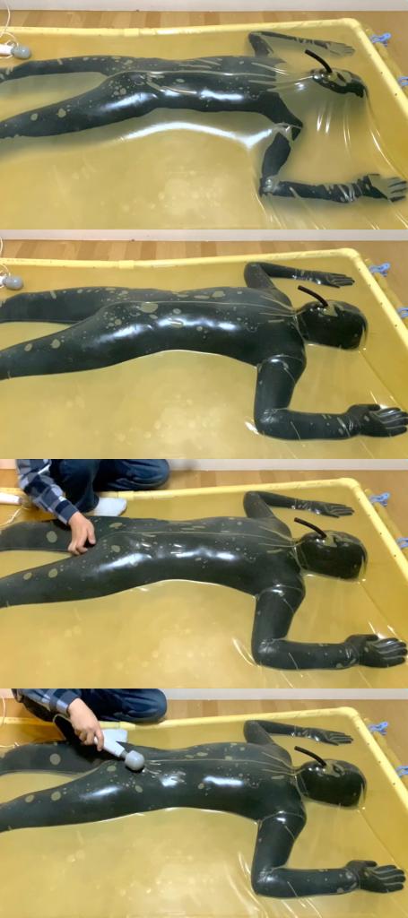 Rubber in Rubber (~2021.1.14) 全包胶衣   真空床真空拘束   快乐棒强高折磨<br><br>把橡胶人体模型关在真空床上了！<br>和往常一样，只能用鼻孔呼吸的橡胶人体模型，被放进只有口的软管有呼吸孔的真空床上。<br>身体一动也动不了，在远处的小呼吸孔里勉强呼吸的时候被责骂了。<br><br><span style='color:#b0b0b0;'>[隐藏文字，购买后可见]</span>