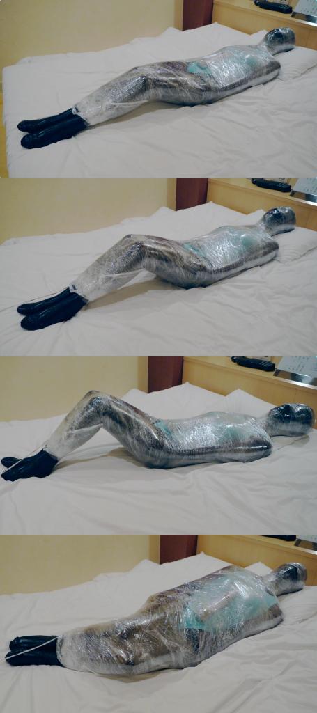 Mummy zentai 全包胶衣   窒熄头套   保鲜膜木乃伊全包   快乐棒强高<br><br><span style='color:#b0b0b0;'>[隐藏文字，购买后可见]</span>
